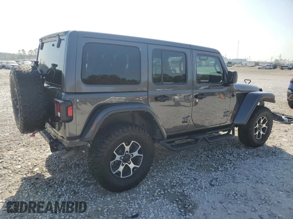 2021 Jeep Wrangler Unlimited Rubicon with VIN 1C4HJXFG6MW764208, listed as a Copart auction lot 49484545 with 47,345 mi miles and Salvage Title. Bid and sale history available at DreamBid. Image 3.