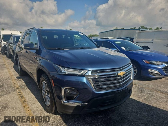 2022 Chevrolet Traverse LT Cloth with VIN 1GNEVGKW1NJ152685, listed as a IAAI auction lot 42241241 with 68,496 mi miles and . Bid and sale history available at DreamBid. Image 1.