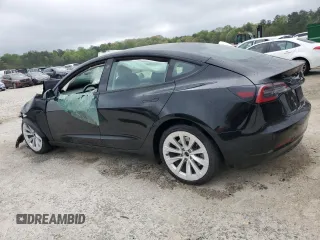 2022 Tesla Model 3 with VIN 5YJ3E1EA1NF369979, listed as a Copart auction lot 51351785 with 0 mi miles and Salvage Title. Bid and sale history available at carsss.com. Image 2.