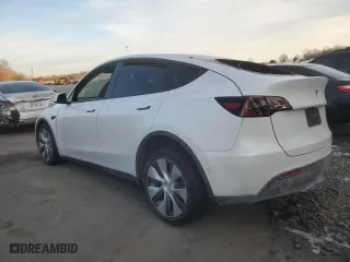 2021 Tesla Model Y Long Range with VIN 5YJYGDEE2MF191793, listed as a Copart auction lot 86447714 with 0 mi miles and Salvage Title. Bid and sale history available at carsss.com. Image 2.