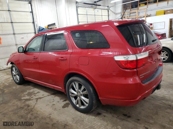 2012 Dodge Durango R/T with VIN 1C4SDJCT3CC331036, listed as a Copart auction lot 48313235 with 137,187 mi miles and Salvage Title. Bid and sale history available at carsss.com. Image 2.
