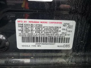 2016 Mitsubishi Outlander SE with VIN JA4AP3AW3GZ050007, listed as a Copart auction lot 53464095 with 47,809 mi miles and Salvage title. Bid and sale history available at DreamBid. Image 12.