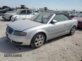 2005 Audi A4 3.0L with VIN WAUDT48H45K004555, listed as a Copart auction lot 75115524 with 0 mi miles and Non Repairable. Bid and sale history available at carsss.com. Image 1.