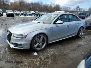 2014 Audi S4 Premium Plus with VIN WAUBGAFL7EA165036, listed as a Copart auction lot 45280615 with 119,790 mi miles and Salvage Title. Bid and sale history available at carsss.com. Image 1.
