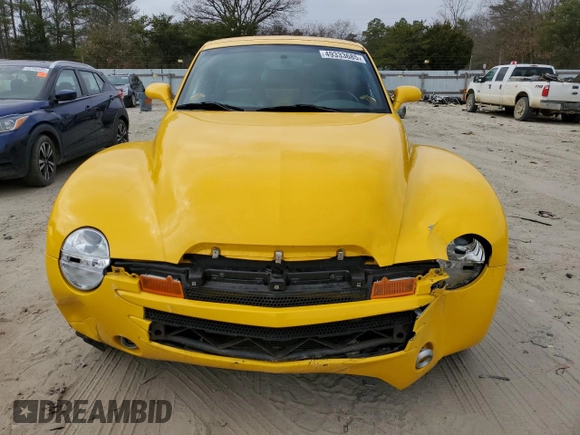 2004 Chevrolet SSR LS with VIN 1GCES14P94B103652, listed as a Copart auction lot 49333685 with 28,415 mi miles and Salvage Title. Bid and sale history available at DreamBid. Image 5.