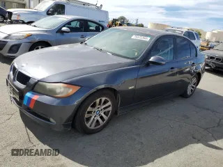 2007 BMW 3 Series 328i with VIN WBAVC53587FZ76808, listed as a Copart auction lot 75572344 with 193,993 mi miles and Clean Title. Bid and sale history available at carsss.com. Image 1.