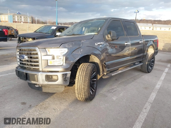 2015 Ford F-150 XLT with VIN 1FTEW1EFXFFA07342, listed as a IAAI auction lot 41748383 with 162,218 mi miles. Bid and sale history available at carsss.com. Image 2.