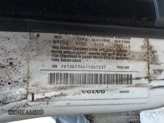 2001 Volvo V70 с VIN YV1SW53D411061537, выставлен на аукционе IAAI как лот 42397688 с пробегом 216 520 миль миль и . История ставок и продаж доступна на DreamBid. Изображение 9.