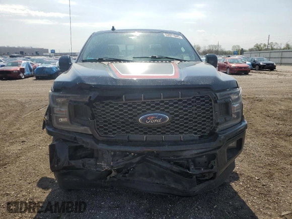 2019 Ford F-150 XL with VIN 1FTEW1E41KFA80964, listed as a Copart auction lot 53371845 with 146,739 mi miles and Salvage title. Bid and sale history available at DreamBid. Image 5.