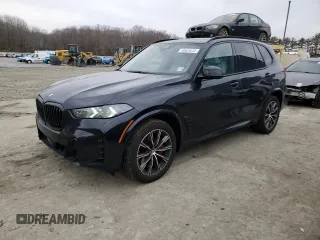 2025 BMW X5 xDrive40i with VIN 5UX23EU04S9W53256, listed as a Copart auction lot 46929635 with 0 mi miles and Salvage Title. Bid and sale history available at carsss.com. Image 1.