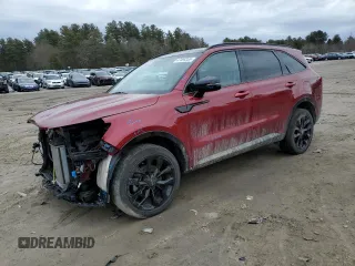 2023 Kia Sorento SX z VIN 5XYRKDLF9PG183038, wystawiony jako Copart lot #47459355 z przebiegiem 52 116 mil mil oraz Szkoda całkowita • Salvage title. Historia ofert i sprzedaży dostępna na DreamBid. Obrazek 1.