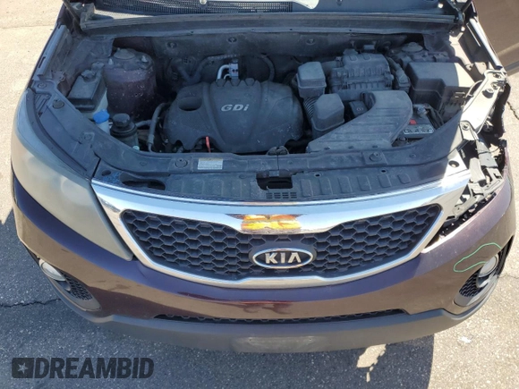 2013 Kia Sorento EX with VIN 5XYKU3A60DG343229, listed as a Copart auction lot 52210945 with 193,362 mi miles and Salvage Title. Bid and sale history available at carsss.com. Image 12.
