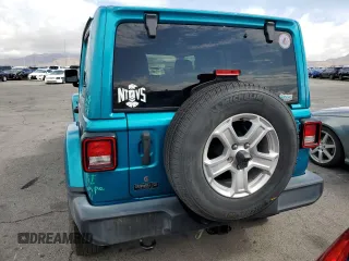 2019 Jeep Wrangler Unlimited Sport S with VIN 1C4HJXDG0KW602803, listed as a Copart auction lot 55640145 with 64,906 mi miles and Salvage title. Bid and sale history available at DreamBid. Image 6.
