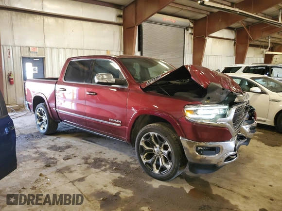 2021 Ram 1500 Limited with VIN 1C6SRFHT9MN501081, listed as a Copart auction lot 56568305 with 201,899 mi miles and Non repairable. Bid and sale history available at DreamBid. Image 4.