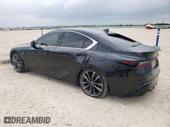 2024 Lexus IS 350 F Sport with VIN JTHGZ1B29R5079076, listed as a Copart auction lot 55539765 with 15,778 mi miles and Salvage title. Bid and sale history available at DreamBid. Image 2.