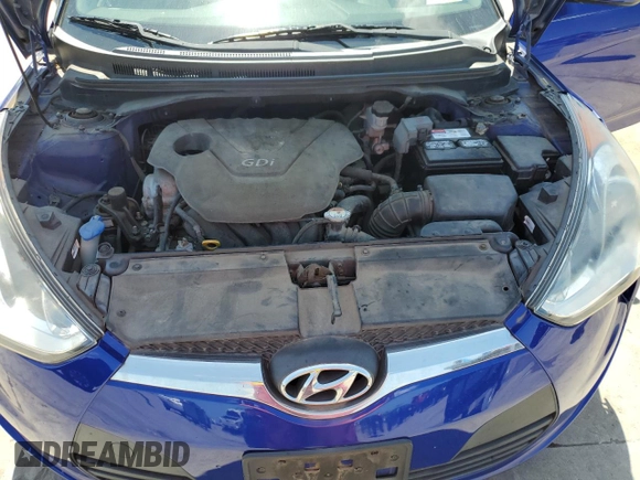 2012 Hyundai Veloster w/Gray Int with VIN KMHTC6AD6CU046448, listed as a Copart auction lot 53396415 with 131,567 mi miles and Clean title. Bid and sale history available at DreamBid. Image 11.