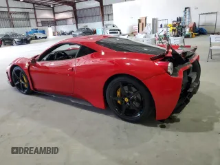 2011 Ferrari 458 Italia z VIN ZFF67NFA2B0180802, wystawiony jako Copart lot #78984894 z przebiegiem 33 420 mil mil oraz Szkody całkowita. Historia ofert i sprzedaży dostępna na DreamBid. Obrazek 2.