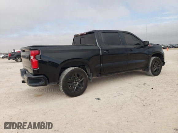 2022 Chevrolet Silverado 1500 RST with VIN 1GCUDEET9NZ502028, listed as a Copart auction lot 44854605 with 50,146 mi miles and Salvage Title. Bid and sale history available at DreamBid. Image 3.