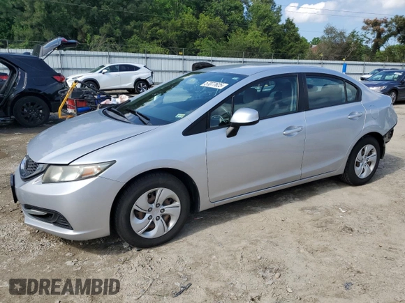 2013 Honda Civic LX z VIN 2HGFB2F56DH541432, wystawiony jako Copart lot #57077625 z przebiegiem 119 189 mil mil oraz Szkoda całkowita • Salvage title. Historia ofert i sprzedaży dostępna na DreamBid. Obrazek 1.