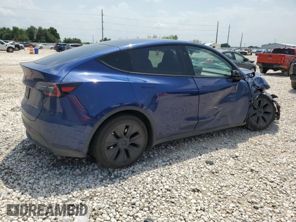 2024 Tesla Model Y Long Range with VIN 7SAYGAEE6RF196245, listed as a Copart auction lot 54667765 with 10,336 mi miles and Salvage title. Bid and sale history available at DreamBid. Image 3.