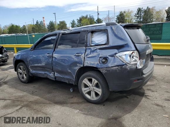 2012 Toyota Highlander Limited with VIN 5TDDK3EH3CS136524, listed as a Copart auction lot 55121145 with 194,480 mi miles and Salvage title. Bid and sale history available at DreamBid. Image 2.