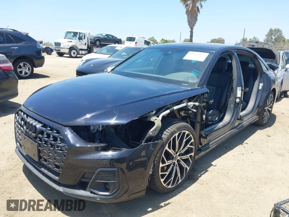 2024 Audi A8 with VIN WAULDAF89RN003075, listed as a IAAI auction lot 42502959 with 4,409 mi miles and . Bid and sale history available at DreamBid. Image 2.