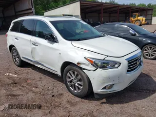 2015 Infiniti QX60 with VIN 5N1AL0MNXFC547099, listed as a IAAI auction lot 42104864 with 128,834 mi miles and . Bid and sale history available at DreamBid. Image 1.