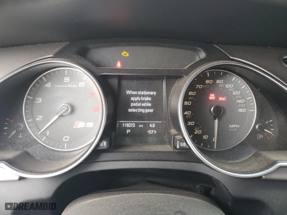 2013 Audi S5 Premium Plus with VIN WAUCGAFH4DN008376, listed as a Copart auction lot 42979375 with 119,373 mi miles and Clean Title. Bid and sale history available at carsss.com. Image 9.