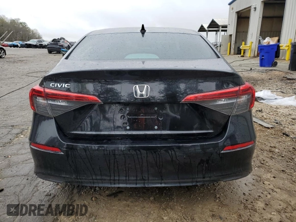 2022 Honda Civic Sedan LX with VIN 2HGFE2F23NH531522, listed as a Copart auction lot 49177255 with 54,764 mi miles and Salvage Title. Bid and sale history available at carsss.com. Image 6.