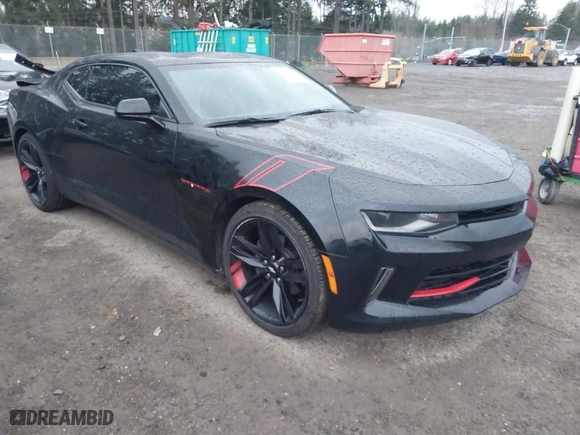 2018 Chevrolet Camaro 1LT with VIN 1G1FB1RSXJ0175218, listed as a IAAI auction lot 41334791 with 74,821 mi miles. Bid and sale history available at carsss.com. Image 1.
