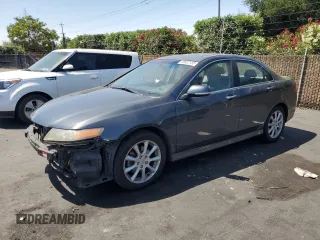 2006 Acura TSX Navi with VIN JH4CL96916C016258, listed as a Copart auction lot 58802155 with 207,697 mi miles and Salvage title. Bid and sale history available at DreamBid. Image 1.