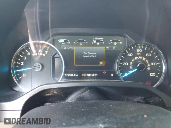 2015 Ford F-150 XLT with VIN 1FTEW1EF2FFA17086, listed as a Copart auction lot 62888355 with 175,134 mi miles and Salvage title. Bid and sale history available at DreamBid. Image 9.