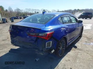 2019 Acura ILX w/Premium/A-Spec Pkg with VIN 19UDE2F80KA001840, listed as a IAAI auction lot 41838274 with 55,480 mi miles. Bid and sale history available at carsss.com. Image 4.