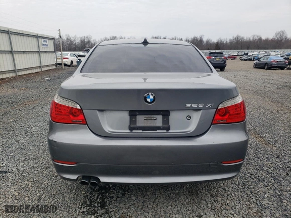 2008 BMW 5 Series 528xi with VIN WBANV13548CZ55430, listed as a Copart auction lot 51045025 with 0 mi miles and Salvage Title. Bid and sale history available at carsss.com. Image 6.