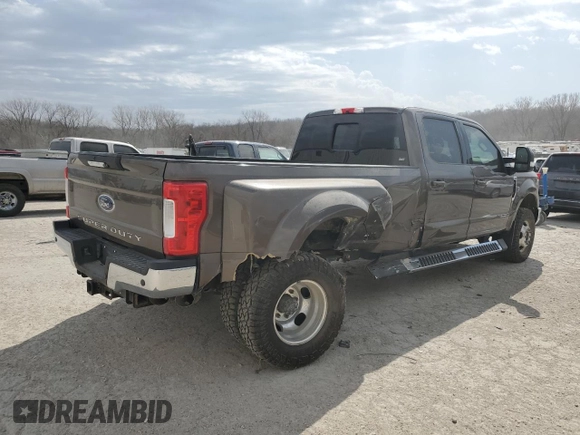 2017 Ford F-350 Lariat with VIN 1FT8W3DT7HED26111, listed as a Copart auction lot 48925405 with 147,787 mi miles and Salvage title. Bid and sale history available at DreamBid. Image 3.