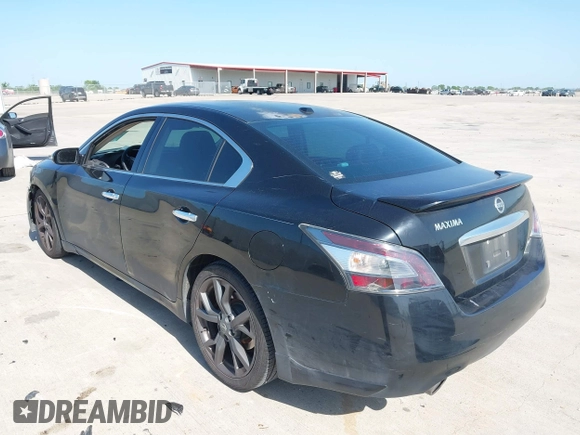 2014 Nissan Maxima S with VIN 1N4AA5AP7EC466451, listed as a IAAI auction lot 42024569 with 162,727 mi miles and . Bid and sale history available at DreamBid. Image 3.