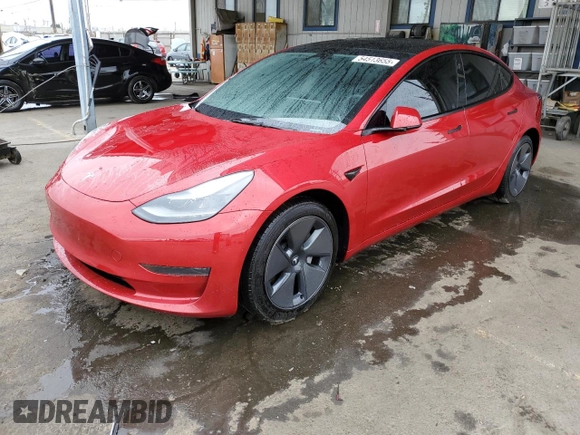 2023 Tesla Model 3 z VIN 5YJ3E1EA7PF541421, wystawiony jako Copart lot #54513655 z przebiegiem 63 314 mil mil oraz Szkoda całkowita • Salvage title. Historia ofert i sprzedaży dostępna na DreamBid. Obrazek 1.