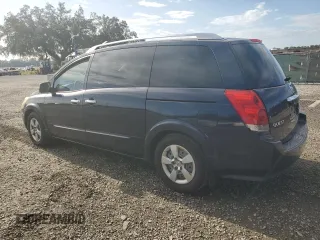 2007 Nissan Quest S with VIN 5N1BV28U57N125758, listed as a Copart auction lot 68835924 with 112,126 mi miles and Salvage Title. Bid and sale history available at carsss.com. Image 2.