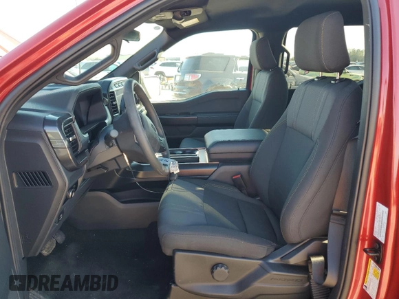 2024 Ford F-150 STX with VIN 1FTEW2KP7RKD11422, listed as a Copart auction lot 48724505 with 1,739 mi miles and Salvage Title. Bid and sale history available at carsss.com. Image 7.