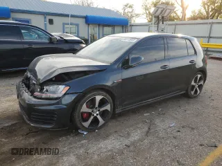 2017 Volkswagen Golf GTI Autobahn with VIN 3VW547AU5HM038284, listed as a Copart auction lot 80113844 with 83,251 mi miles and Salvage Title. Bid and sale history available at carsss.com. Image 1.