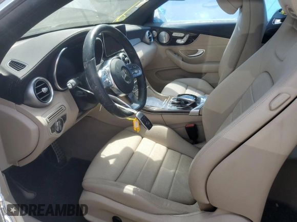 2023 Mercedes-Benz C 300 with VIN W1KWK8DB8PG129335, listed as a Copart auction lot 53168545 with Not Provided miles and Clean Title. Bid and sale history available at DreamBid. Image 7.