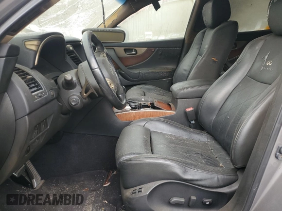 2011 Infiniti FX with VIN JN8BS1MW7BM170136, listed as a Copart auction lot 50385225 with Not provided miles and Salvage title. Bid and sale history available at DreamBid. Image 7.