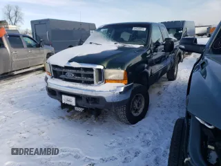 2000 Ford Super Duty F-250 XL with VIN 1FTNX21S5YEA24533, listed as a Copart auction lot 84650894 with 197,164 mi miles and Clean Title. Bid and sale history available at carsss.com. Image 1.