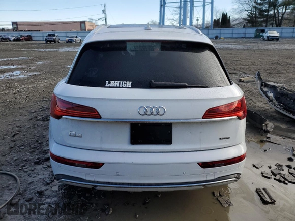 2021 Audi Q5 Premium Plus with VIN WA1BAAFY2M2111971, listed as a Copart auction lot 45632625 with Not provided miles and Salvage title. Bid and sale history available at DreamBid. Image 6.