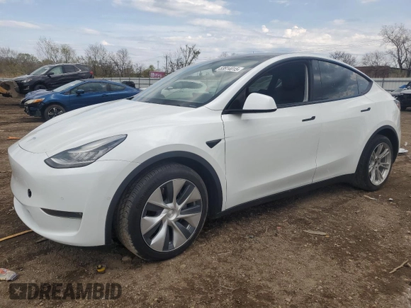 2021 Tesla Model Y Long Range z VIN 5YJYGDEE6MF077764, wystawiony jako Copart lot #53814015 z przebiegiem 87 903 mil mil oraz Szkoda całkowita • Salvage title. Historia ofert i sprzedaży dostępna na DreamBid. Obrazek 1.