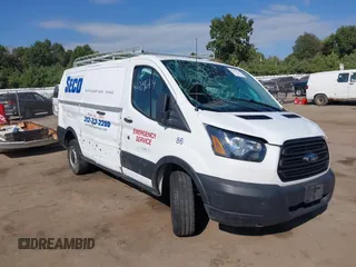 2019 Ford Transit with VIN 1FTYR1ZM2KKA59045, listed as a IAAI auction lot 40299644 with 89,518 mi miles and . Bid and sale history available at DreamBid. Image 1.