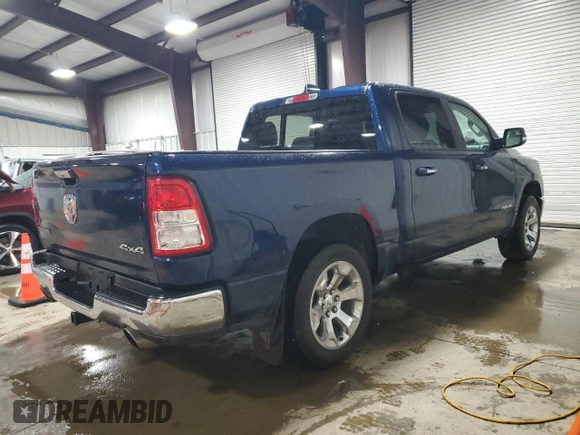 2019 Ram 1500 Big Horn z VIN 1C6SRFFT1KN803206, wystawiony jako Copart lot #57839865 z przebiegiem 58 349 mil mil oraz Szkoda całkowita • Salvage title. Historia ofert i sprzedaży dostępna na DreamBid. Obrazek 3.