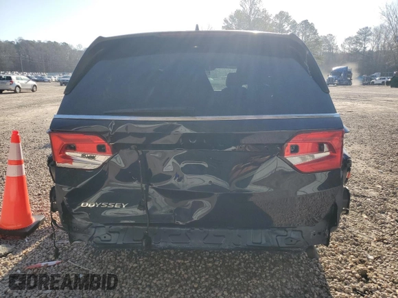 2020 Honda Odyssey EX-L with VIN 5FNRL6H73LB054188, listed as a Copart auction lot 48288055 with 58,047 mi miles and Salvage Title. Bid and sale history available at carsss.com. Image 6.