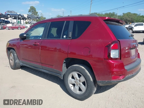2017 Jeep Compass Sport SE с VIN 1C4NJCBA2HD166955, выставлен на аукционе IAAI как лот 42167650 с пробегом 72 813 миль миль и . История ставок и продаж доступна на DreamBid. Изображение 3.