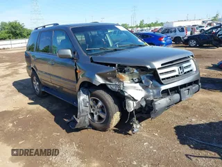 2007 Honda Pilot EX-L with VIN 2HKYF18537H523890, listed as a IAAI auction lot 42629431 with 208,055 mi miles and . Bid and sale history available at DreamBid. Image 1.
